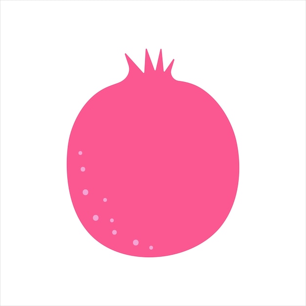 Pomegranate fruit vector illustration flat style