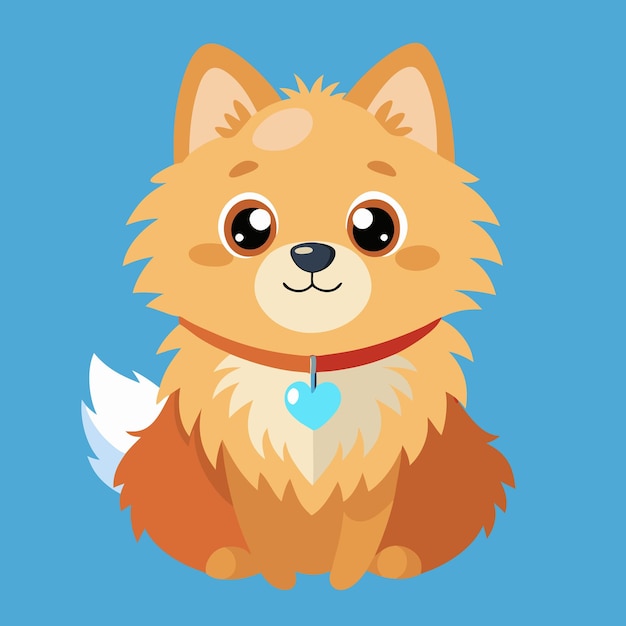 Vector pomeranian dog vector