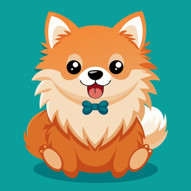 Vector pomeranian dog vector