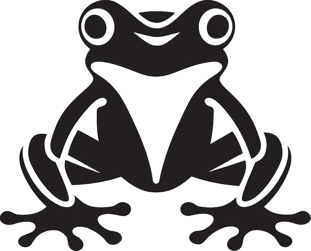 PondPulse Frog Vector Icon FrogForm Dynamic Frog Emblem