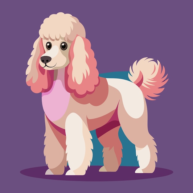 Vector poodle dog vector graphic