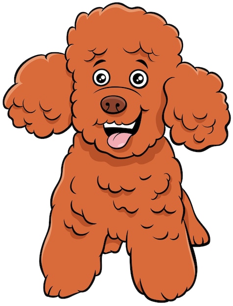 poodle toy dog cartoon animal character