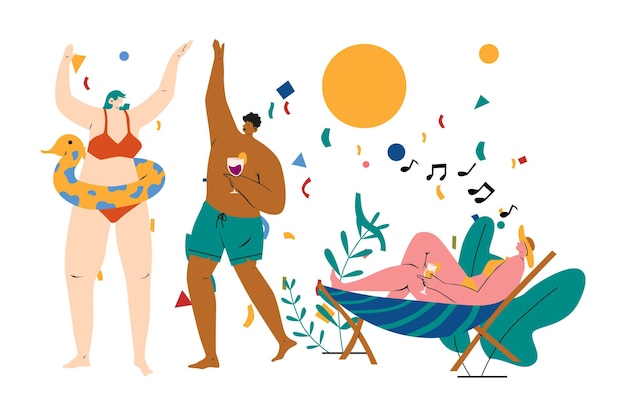 Pool Party Illustration