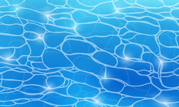 Vector pool water texture abstract cartoon style vector illustration