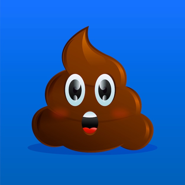 Poop emoji illustration