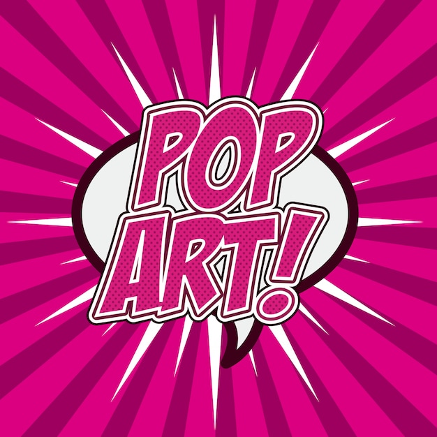 Vector pop art design