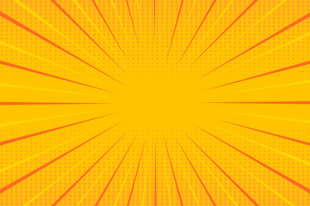 Pop art halftone yellow wallpaper