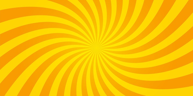 Pop art retro sun rays yellow background Vintage pop art radial yellow texture