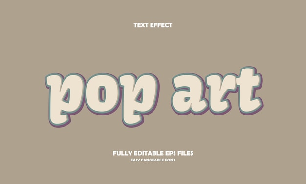 pop art text effect