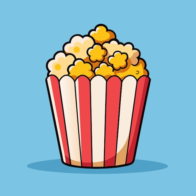 Vector popcorn food vector artwork