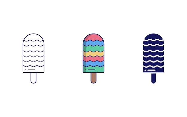 Popsicle ice icon