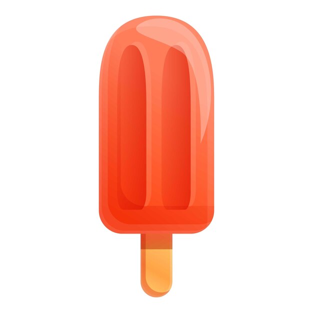 Vector popsicle icon cartoon of popsicle vector icon for web design isolated on white background