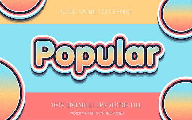 POPULAR TEXT EFFECTS STYLE