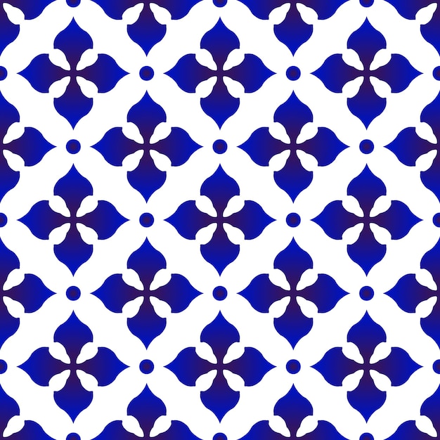 porcelain pattern ceramic seamless decor blue and white modern background design