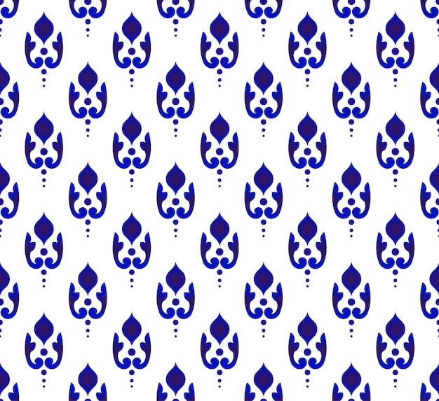 Porcelain seamless pattern