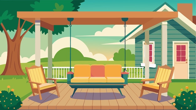 Vector porch swings and wicker furniture adorn many of the front porches inviting residents to relax and enjoy the pleasant suburban surroundings