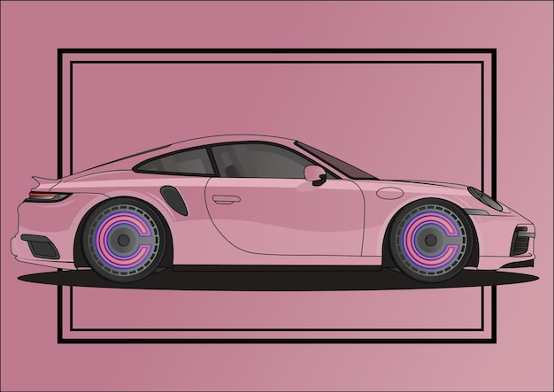 Vector porsche 911 singer