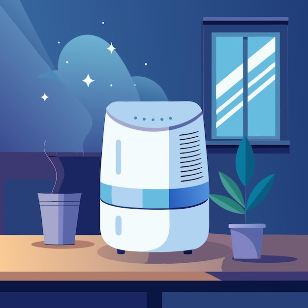 portable air purifier with a modern design