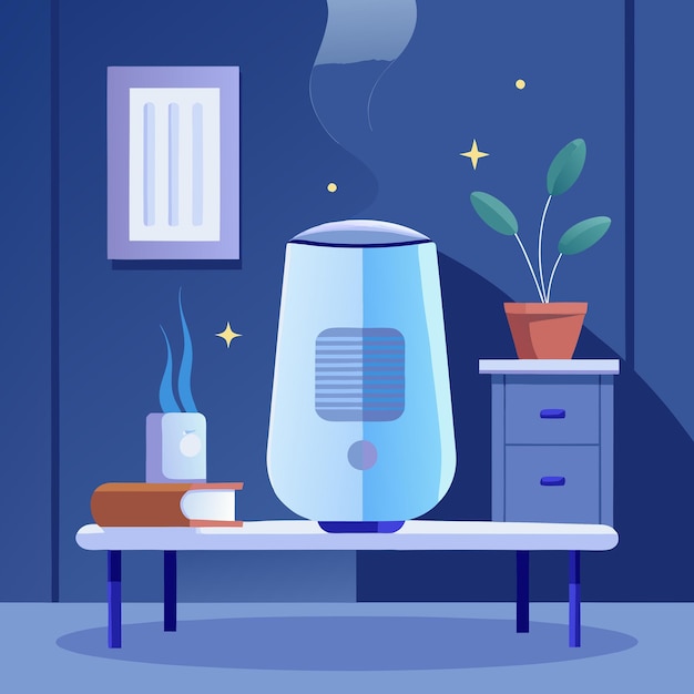 portable air purifier with a modern design