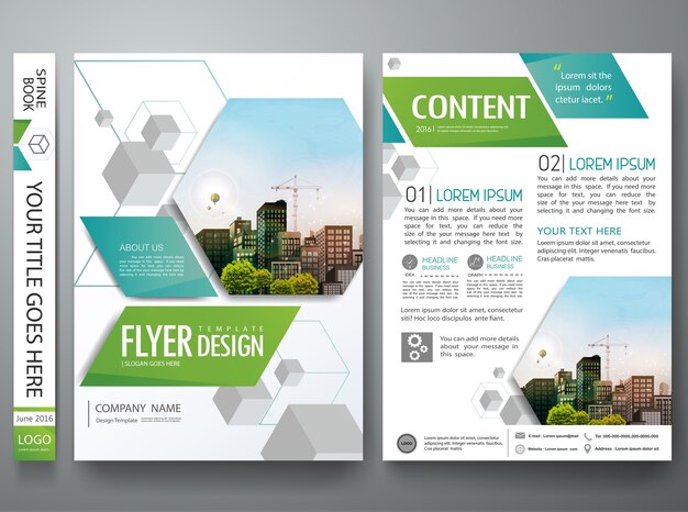 Portfolio design template vector