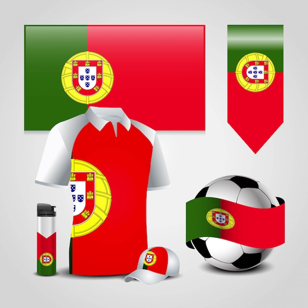 Portugal Country Flag set