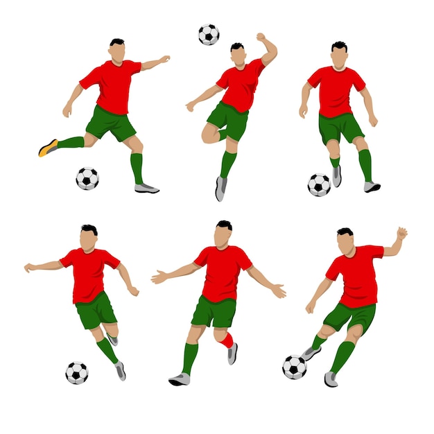 PORTUGAL Football Player Man Illustration World Cup 2022