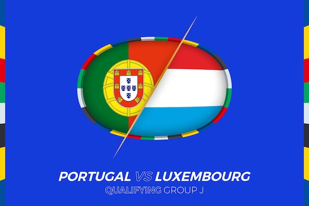 Portugal vs Luxembourg icon for European football tournament qualification group J