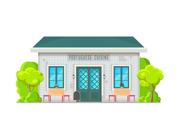 Portuguese cuisine restaurant building icon