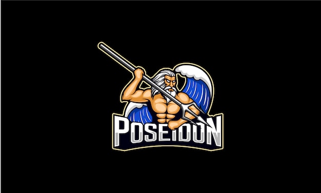 Poseidon logo esport 