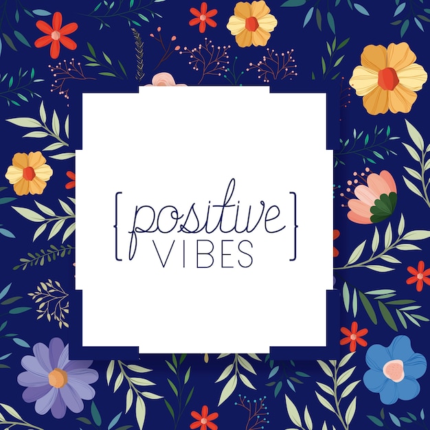 positivism message with hand made font