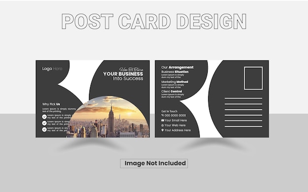 post card design Modern Professional Postcard Template Simple Postcard Design Postcard Design