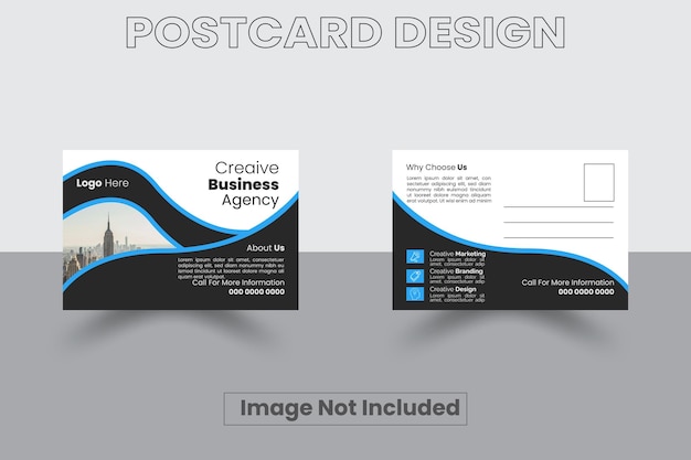 post card design template vector