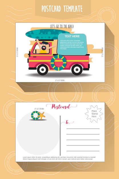 Postcard template 