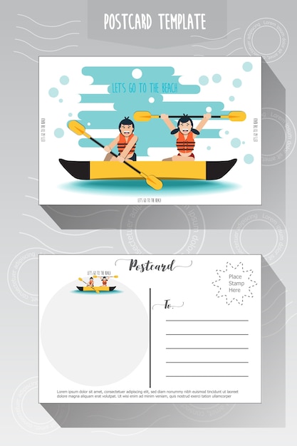 Postcard template 