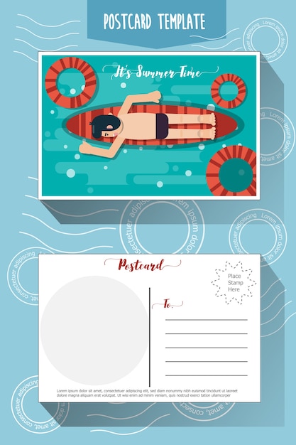 Postcard template 