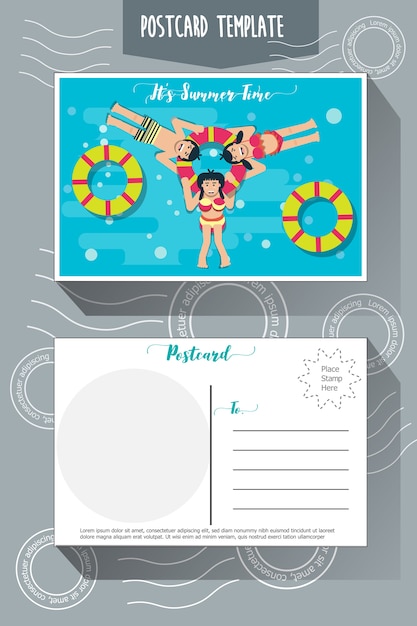 Postcard template 