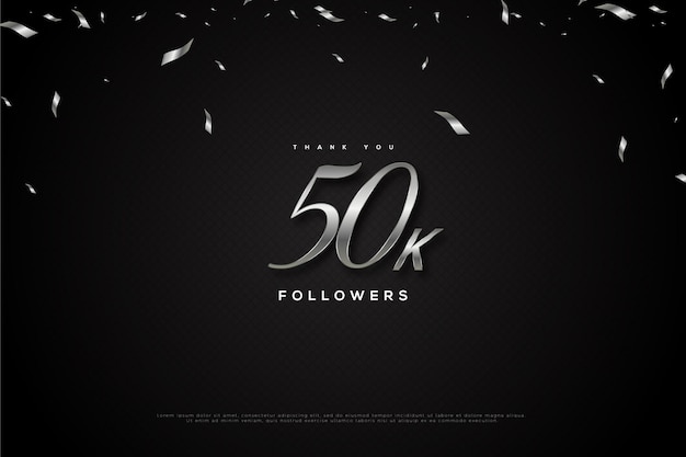 poster for 50k followers celebration.