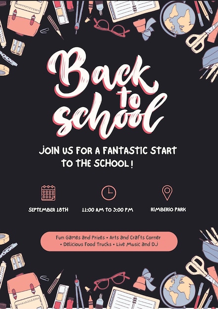 poster for back to school with a quote from the movie