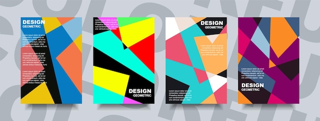 Poster background abstract colorful design and cover shape geometric