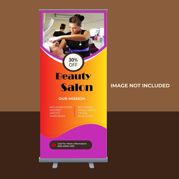 Vector a poster for beauty salon advertises a beauty salon