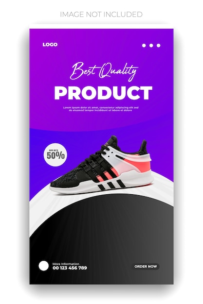 Vector a poster for best brand product by the brand of shoes