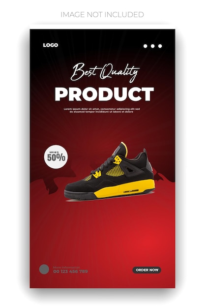 Vector a poster for best brand shoe