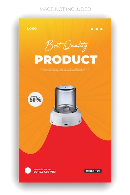 Vector a poster for best product with a red background