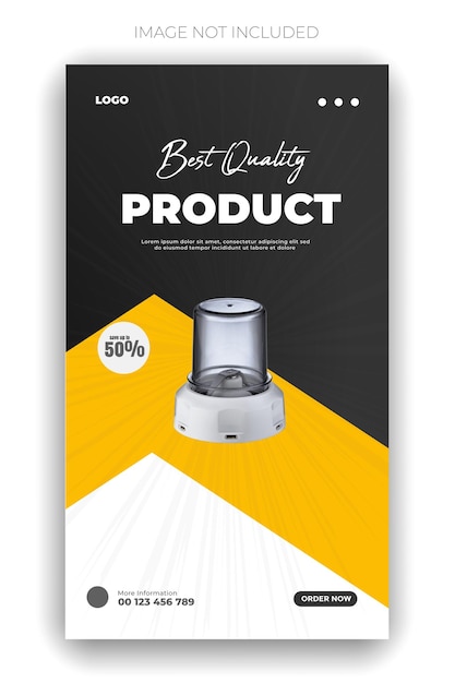 Vector a poster for best product with a yellow background