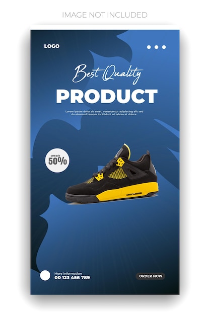 Vector a poster for best quality product with a blue background