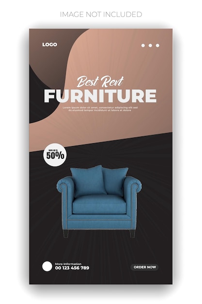 Vector a poster for a big tv show with a blue couch and a brown background