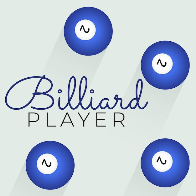 Vector a poster of billiard concept for sport competition