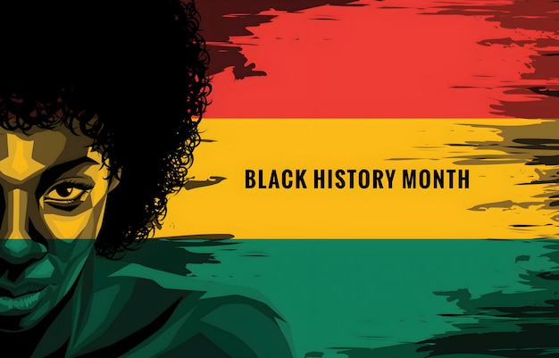 a poster for black history month about black friday month