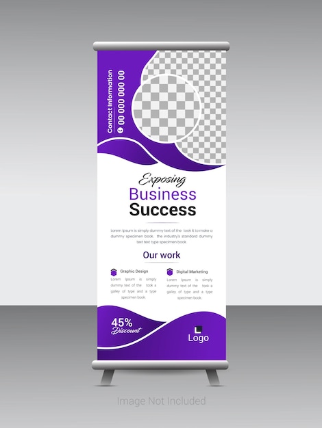 a poster for businesss success is displayed on a wall