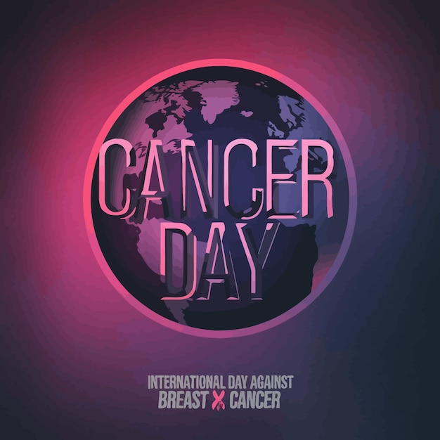 Vector a poster for the cancer day